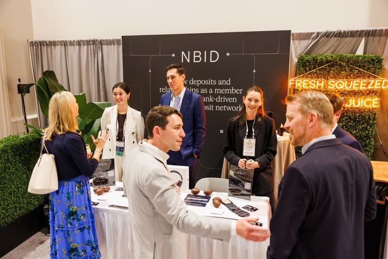 Working the NBID booth on the conference floor